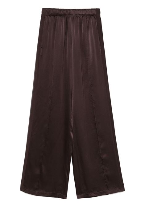 Coffee brown side slits trousers Forte Forte - women